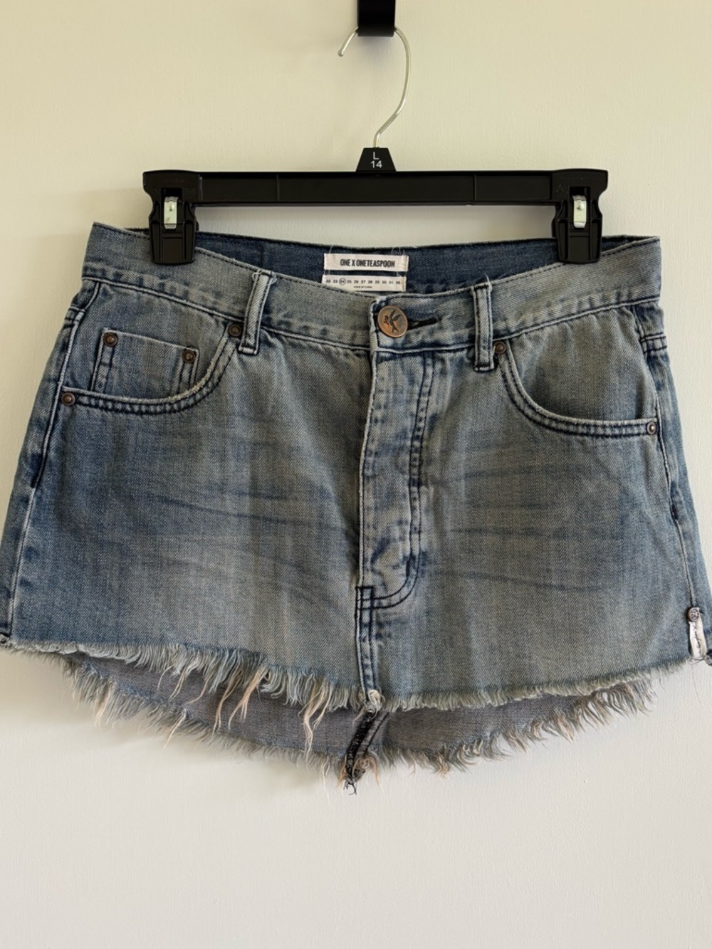 one x oneteaspoon denim mini skirt frayed boho concert western festival summer